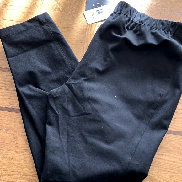 New! Lafayette 148 Black Cortland Pants size XL - Picture 2 of 8
